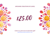 Awesome Creations gift card